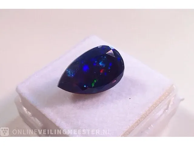 Edelsteen, 4.24 ct natural black opal - afbeelding 16 van  16
