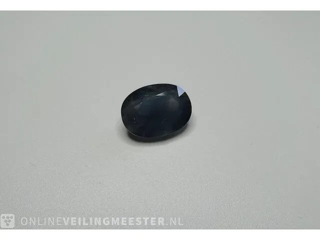 Edelsteen, 6.05 ct natural kanchanaburi blue sapphire - afbeelding 1 van  11
