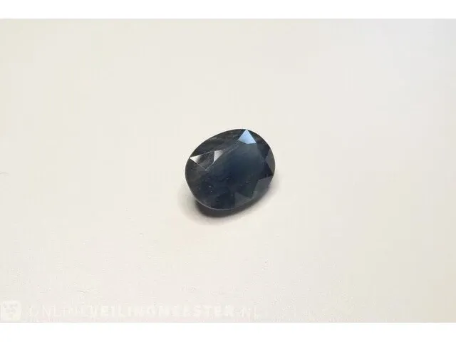 Edelsteen, 6.05 ct natural kanchanaburi blue sapphire - afbeelding 5 van  11