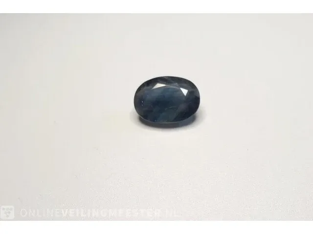 Edelsteen, 6.05 ct natural kanchanaburi blue sapphire - afbeelding 6 van  11