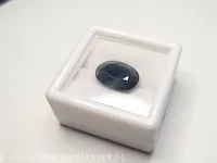 Edelsteen, 6.05 ct natural kanchanaburi blue sapphire - afbeelding 9 van  11