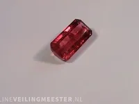 Edelstenen, natural tourmaline (rubellite) 3.03 ct (certified). - afbeelding 2 van  15