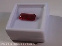 Edelstenen, natural tourmaline (rubellite) 3.03 ct (certified). - afbeelding 7 van  15