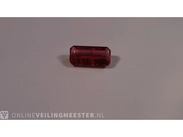 Edelstenen, natural tourmaline (rubellite) 3.03 ct (certified). - afbeelding 11 van  15