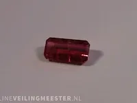 Edelstenen, natural tourmaline (rubellite) 3.03 ct (certified). - afbeelding 13 van  15