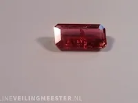 Edelstenen, natural tourmaline (rubellite) 3.03 ct (certified). - afbeelding 14 van  15
