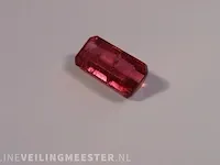 Edelstenen, natural tourmaline (rubellite) 3.03 ct (certified). - afbeelding 15 van  15