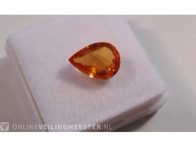 Edelstenen, natural yellow sapphire 2.59 ct (certified). - afbeelding 2 van  11