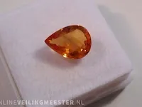 Edelstenen, natural yellow sapphire 2.59 ct (certified). - afbeelding 2 van  11