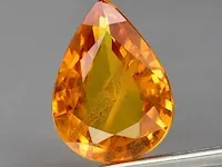 Edelstenen, natural yellow sapphire 2.59 ct (certified). - afbeelding 1 van  11