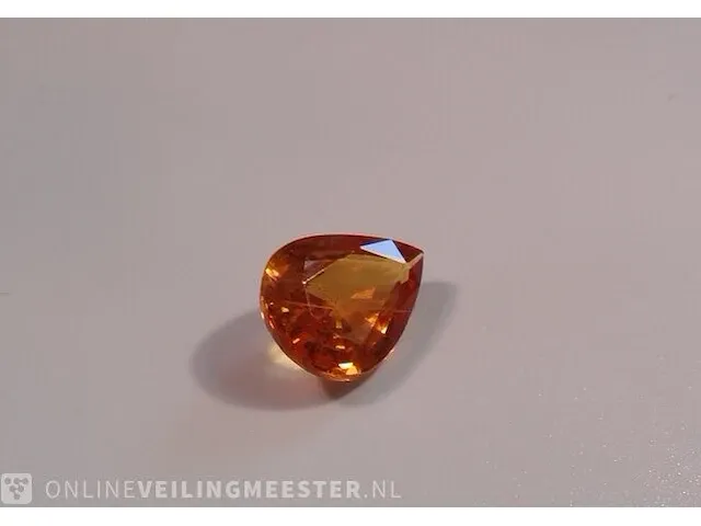 Edelstenen, natural yellow sapphire 2.59 ct (certified). - afbeelding 9 van  11