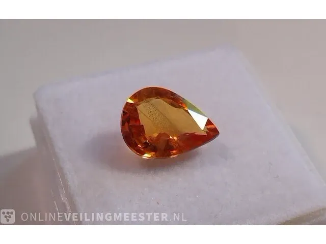 Edelstenen, natural yellow sapphire 2.59 ct (certified). - afbeelding 10 van  11