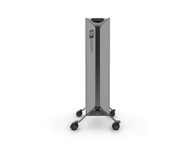 Edge oil - smart olieradiator met thermostaat - 2000w oliegevulde radiator met boost modus - grijs - afbeelding 4 van  5
