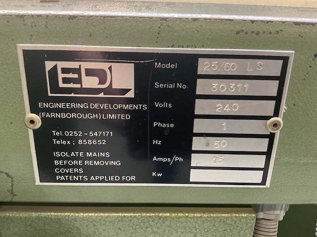 Edl 25/60 ls lamineermachine - afbeelding 9 van  9