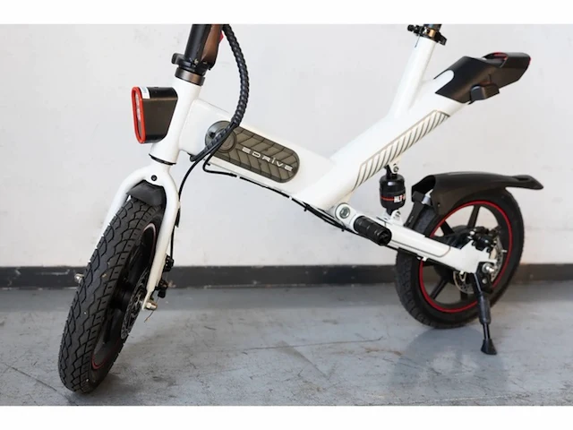 Edrive elektrische minibike inklapbaar wit - afbeelding 2 van  3