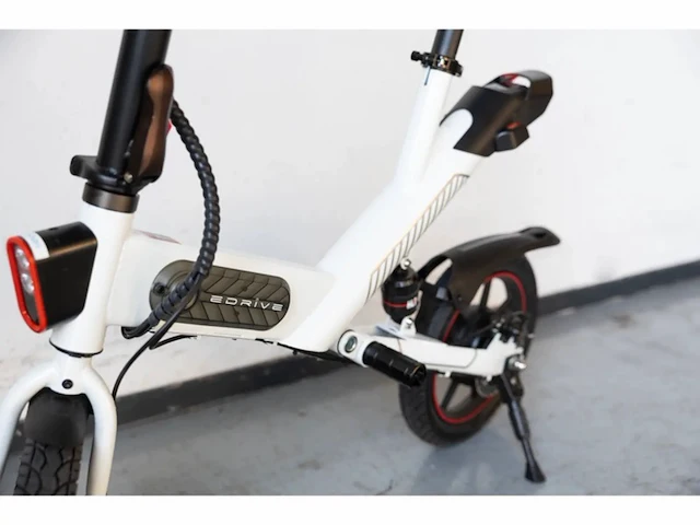 Edrive elektrische minibike inklapbaar wit - afbeelding 3 van  3