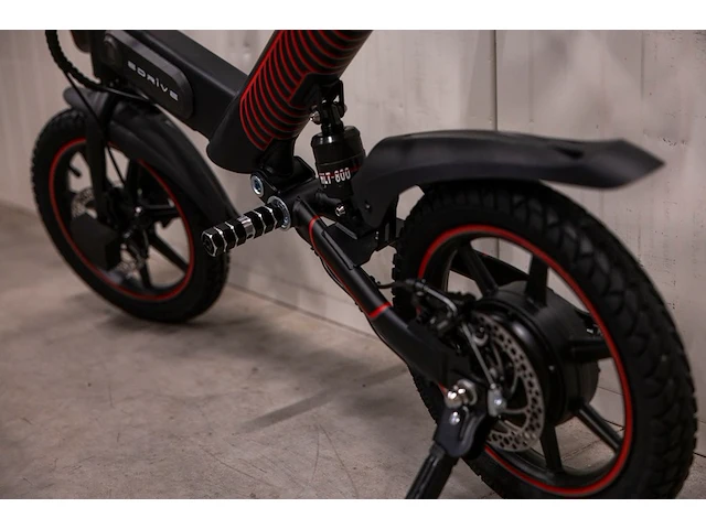 Edrive elektrische minibike inklapbaar zwart - afbeelding 3 van  3
