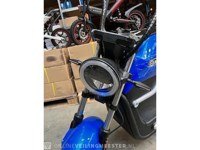 Edrive sunra miku max elektrische scooter blauw - afbeelding 15 van  18