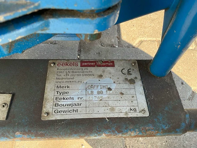 Eekels caffini lb80 vuilwaterpomp - afbeelding 9 van  9