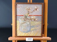 Een van goghje met creatief aangebrachte barsten in glas - afbeelding 1 van  5