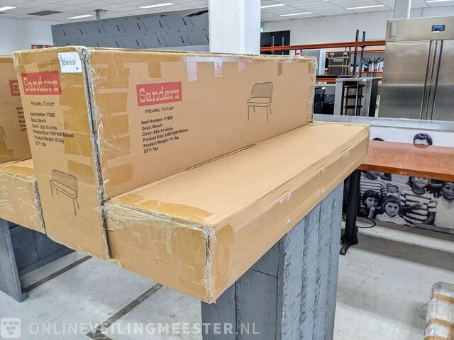 Eetkamer bankje 130 cm 2/2.5 persoons, beige, 2024 - afbeelding 2 van  2