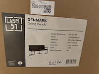 Eetkamerbank, army microvezelstof, zwart metalen onderstel - afbeelding 6 van  6