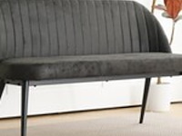 Eetkamerbankje 130 cm, 2-persoons, dark grey, 2025 - afbeelding 1 van  2