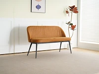 Eetkamerbankje 130 cm sanderz, cognac, 2025 - afbeelding 1 van  2