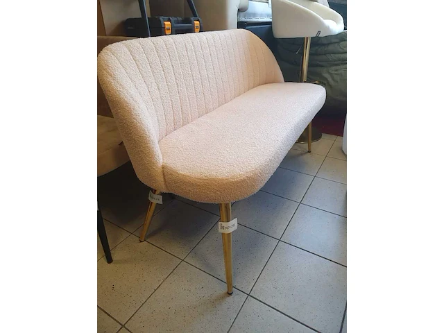 Eetkamerbankje 130 cm sanderz, light pink, 2025 - afbeelding 1 van  1