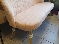 Eetkamerbankje 130 cm sanderz, light pink, 2025 - afbeelding 1 van  1