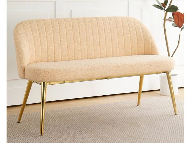 Eetkamerbankje 130 cm, sanderz, light pink, 2025 - afbeelding 1 van  2