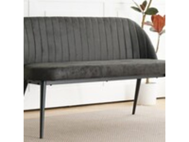 Eetkamerbankje hal bankje 130 cm 2 persoons, dark grey, 2025 - afbeelding 1 van  2