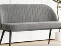 Eetkamerbankje hal bankje 130 cm 2 persoons, grey, 2025 - afbeelding 1 van  2