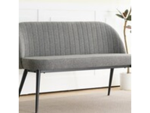 Eetkamerbankje hal bankje 130 cm 2 persoons, light grey, 2025 - afbeelding 1 van  2