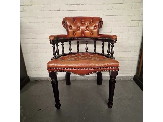 Eetkamerstoel chesterfield, gainsborogh , bruin - afbeelding 1 van  2