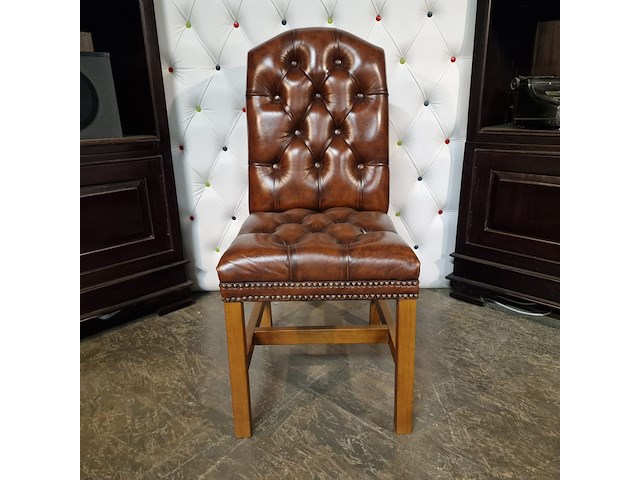 Eetkamerstoel chesterfield , gainsborough, bruin - afbeelding 2 van  5