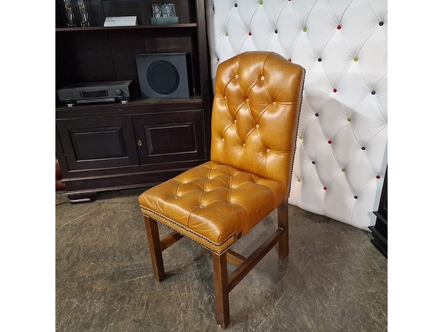 Eetkamerstoel chesterfield , gainsborough, oranje - afbeelding 3 van  5