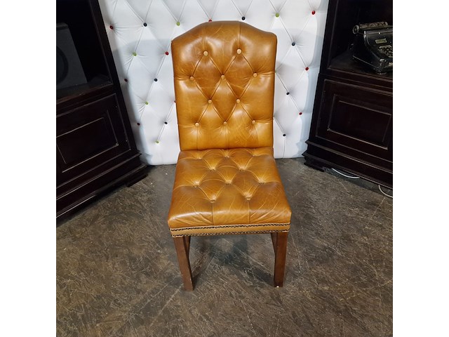 Eetkamerstoel chesterfield , gainsborough, oranje - afbeelding 4 van  5