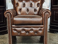 Eetkamerstoel chesterfield, scott, bruin - afbeelding 1 van  8