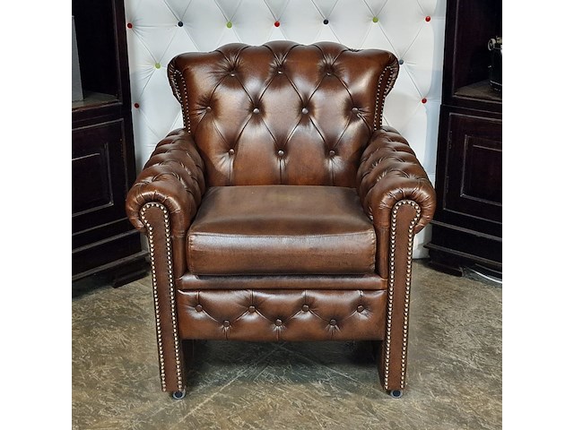 Eetkamerstoel chesterfield, scott, bruin - afbeelding 2 van  8