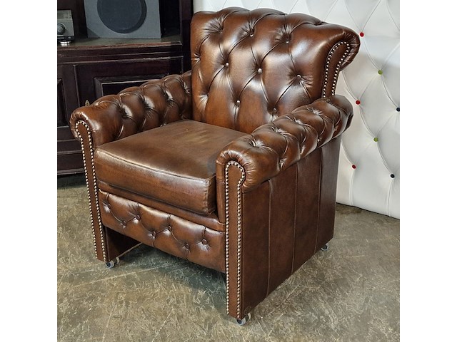Eetkamerstoel chesterfield, scott, bruin - afbeelding 8 van  8