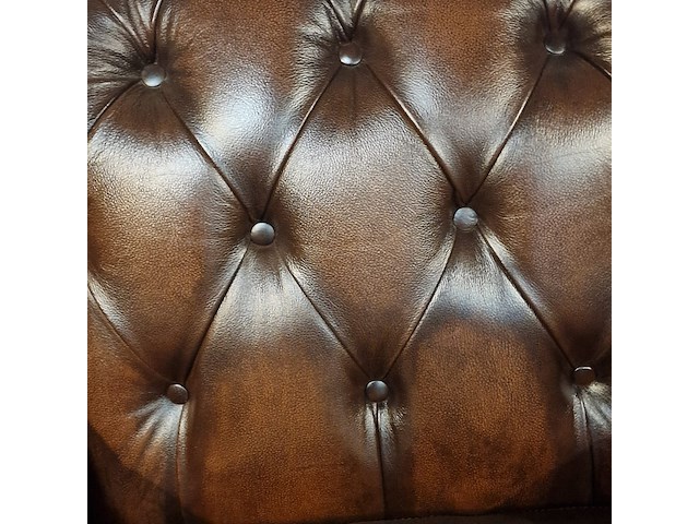 Eetkamerstoel chesterfield, scott, bruin - afbeelding 7 van  8