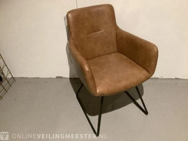 Eetkamerstoel luke, vintage bruin/zwart - afbeelding 1 van  4