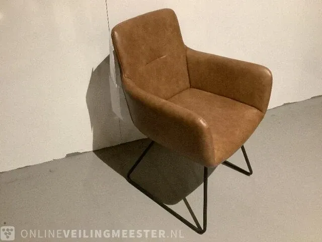 Eetkamerstoel luke, vintage bruin/zwart - afbeelding 2 van  4