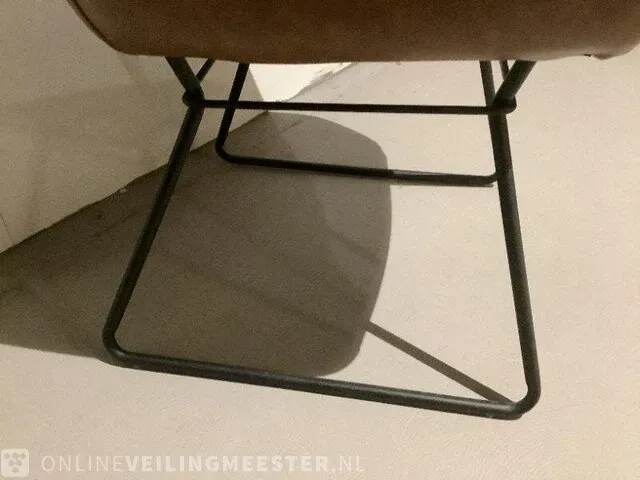 Eetkamerstoel luke, vintage bruin/zwart - afbeelding 4 van  4