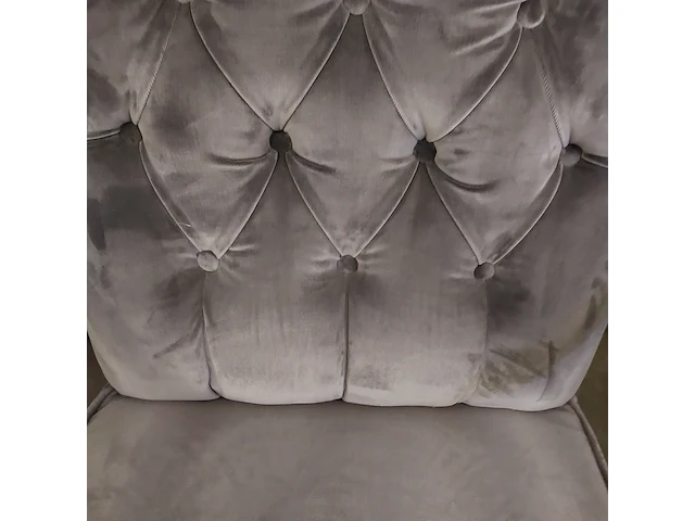 Eetkamerstoel luxe beige leer, zazuhome - afbeelding 3 van  5