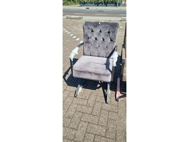Eetkamerstoel luxe, zazuhome, donkergrijs / antraciet - afbeelding 5 van  5