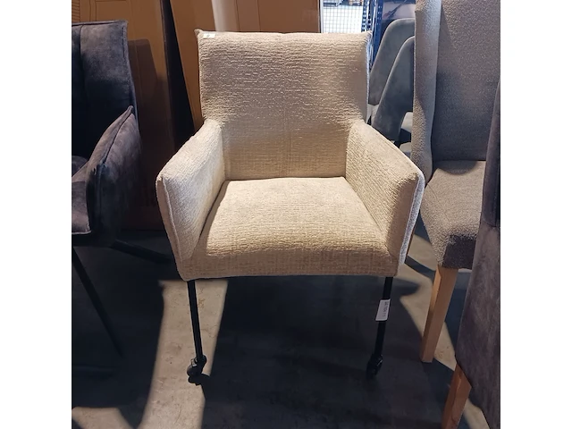 Eetkamerstoel richmond, zazuhome, beige - afbeelding 1 van  7