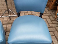 Eetkamerstoelen ( horeca stoelen - lederen zitting - 6 stuks - afbeelding 2 van  6