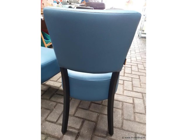 Eetkamerstoelen ( horeca stoelen - lederen zitting - 6 stuks - afbeelding 6 van  6